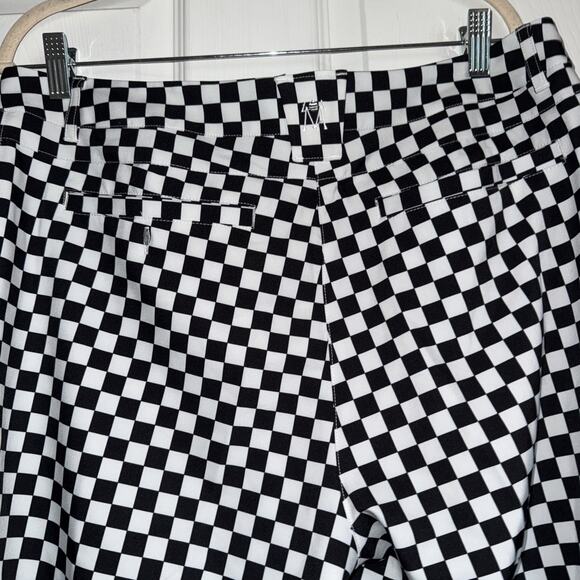 Lesmart Golf Trousers Size 12 Black White Checkered Performance Activewear - Picture 9 of 12